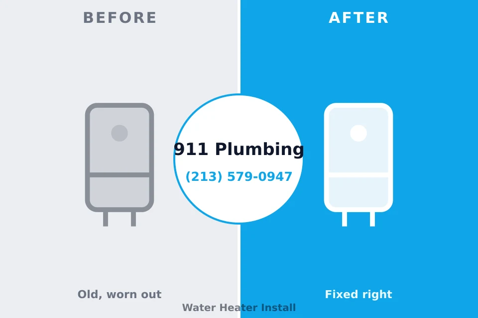 Before and after: plumbing repair Carrabelle, FL